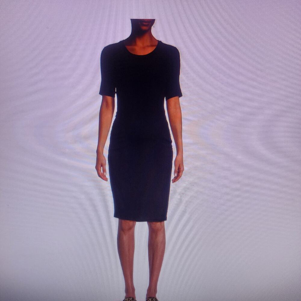 TIME TRU	DRESS	L  BLACK  NWT